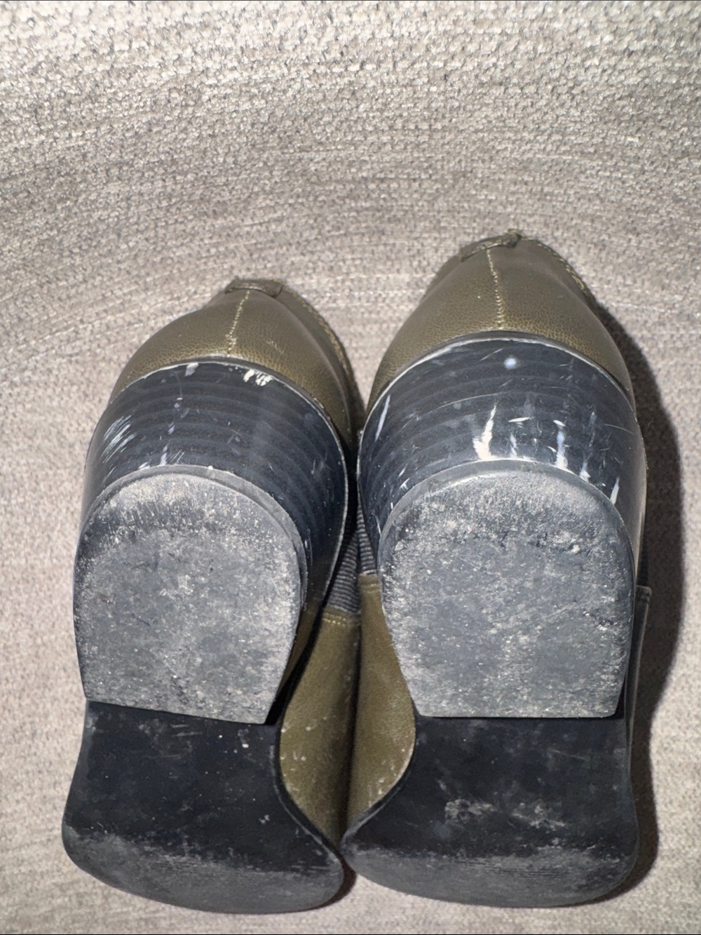 Matt & Nat Olive Green Pointed Slip-On Booties - Picture 6 of 9